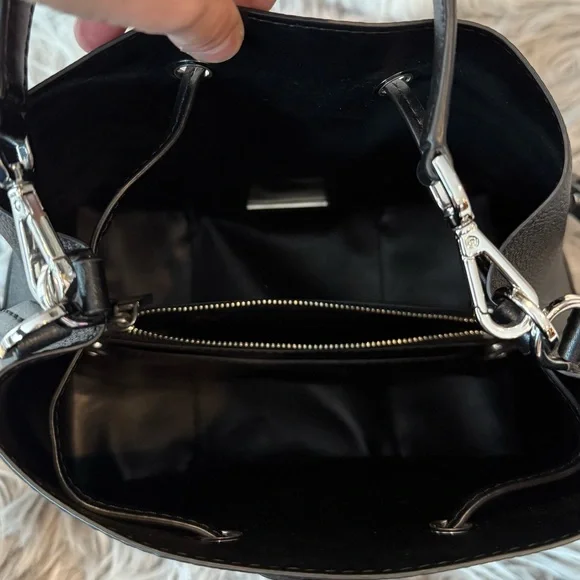 Michael Kors Black Leather Bucket Bag - Picture 16 of 16